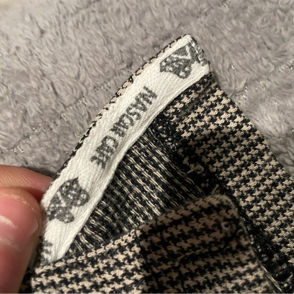 Vintage Nascar Cafe Men's Black and White Houndstooth Polo Size XL - Picture 7 of 8